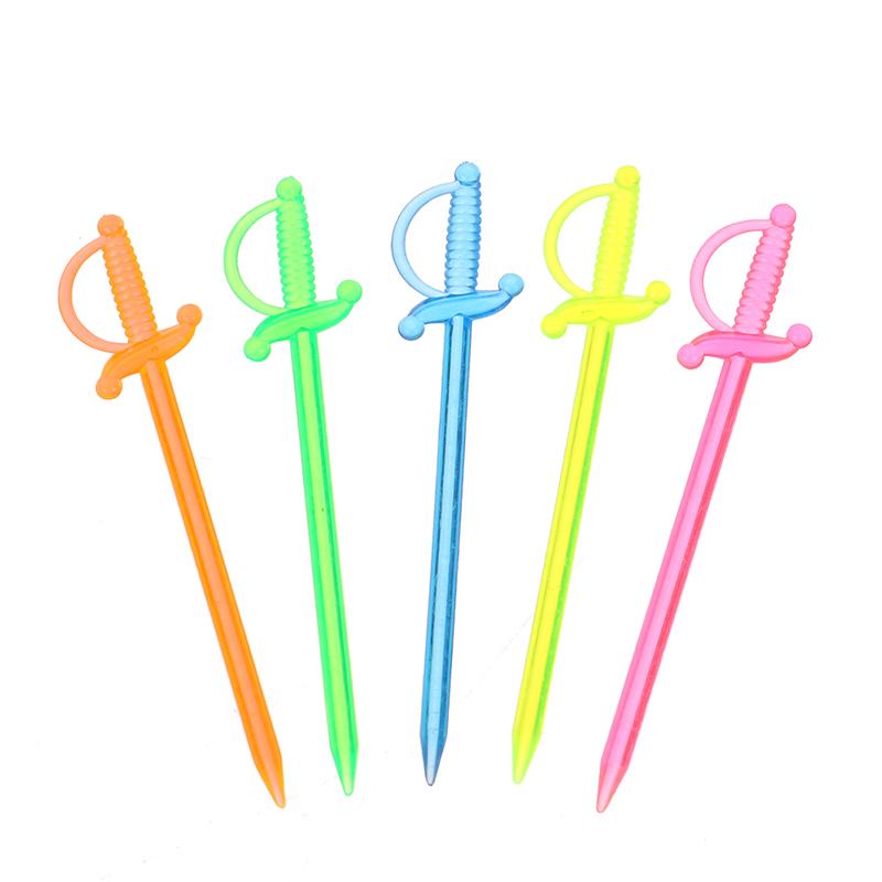 50шт фруктовая палочка пластиковая вилка вилка для кондитерских изделий многоразовая фруктовая десертная вилка для фруктов