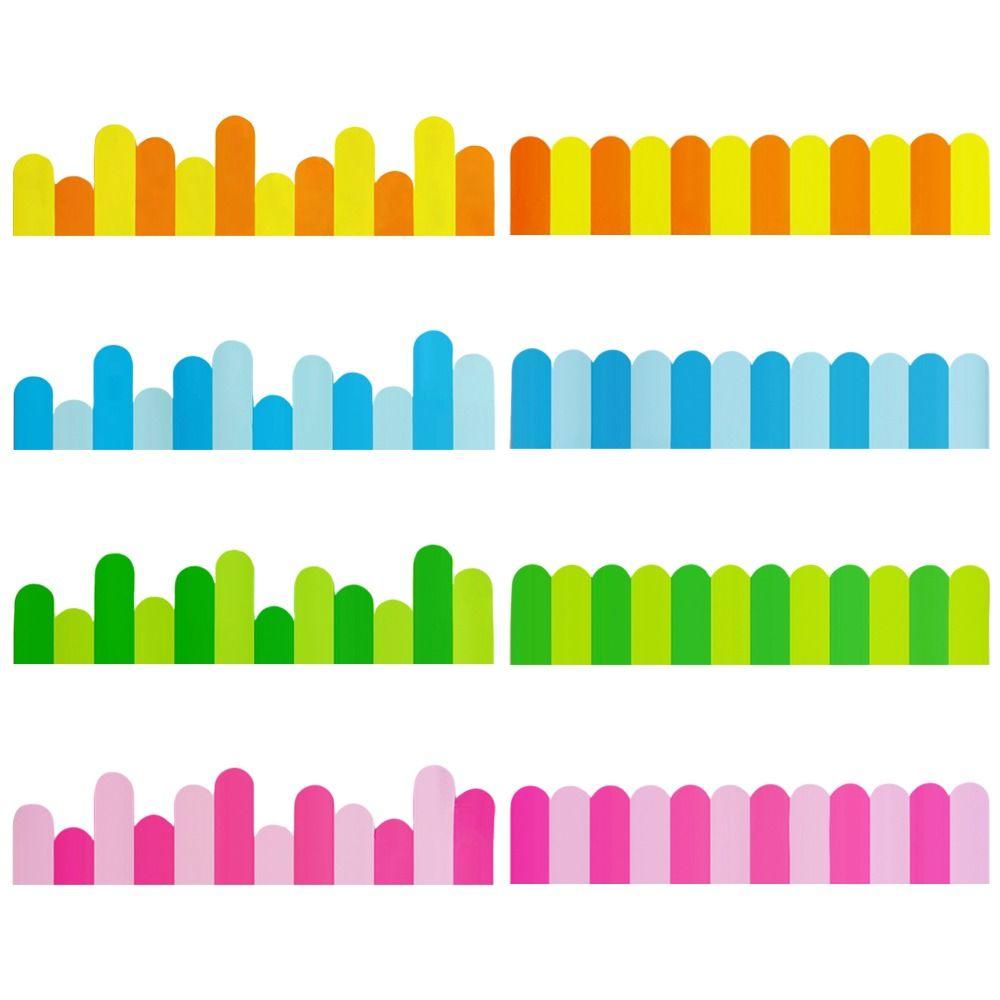 2pcs/set Long Fence Craft Classroom Wall Stickers Blackboard Posters  Kindergarten Classroom