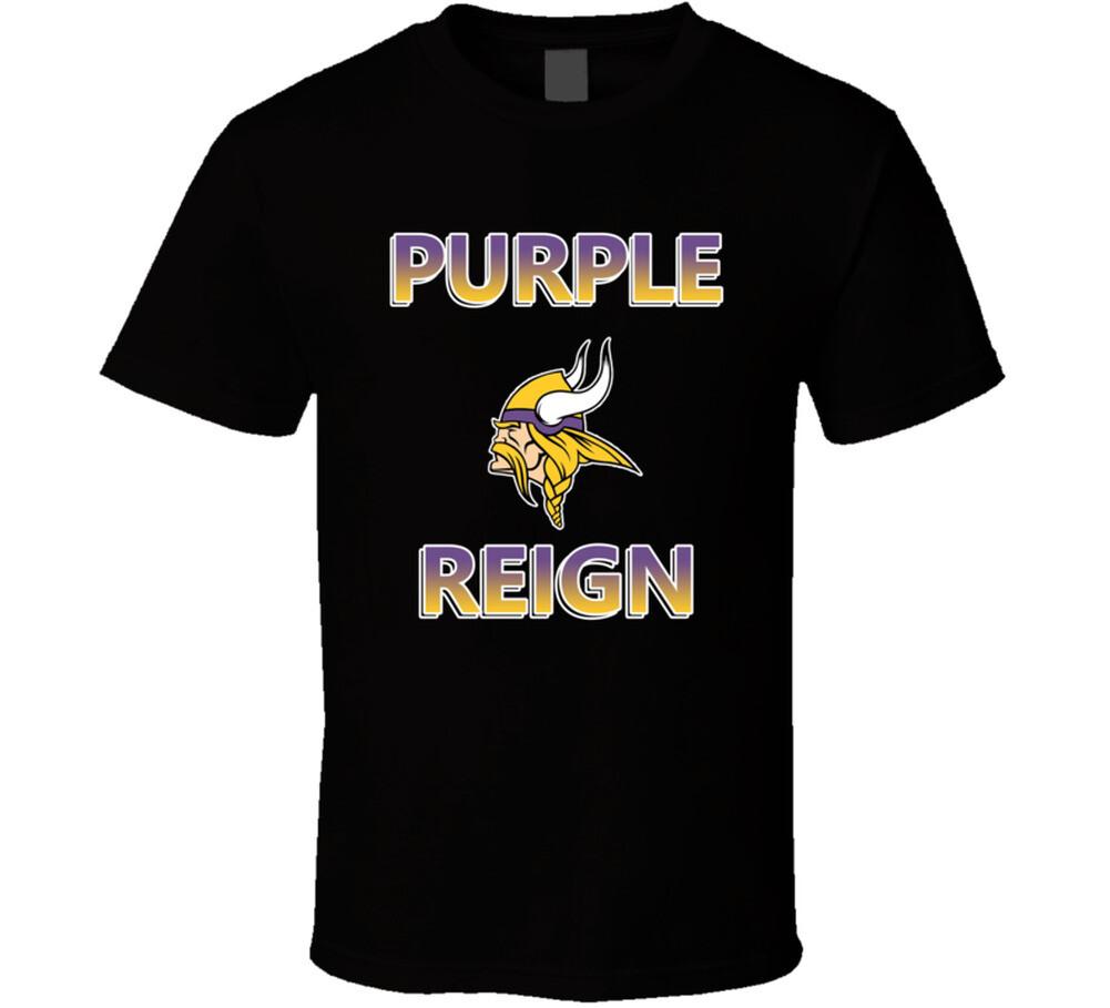 Minnesota Football Fan Purple Reign Viking Skol Cool T Shirt Mens Womens Tees Top