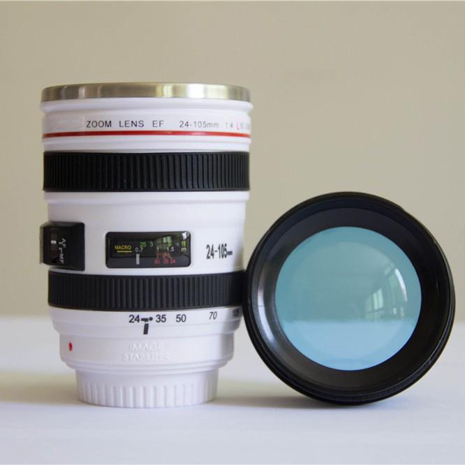 Креативная кружка из нержавеющей стали в виде объектива DSLR - Деловая подарочная кружка с печатью логотипа
