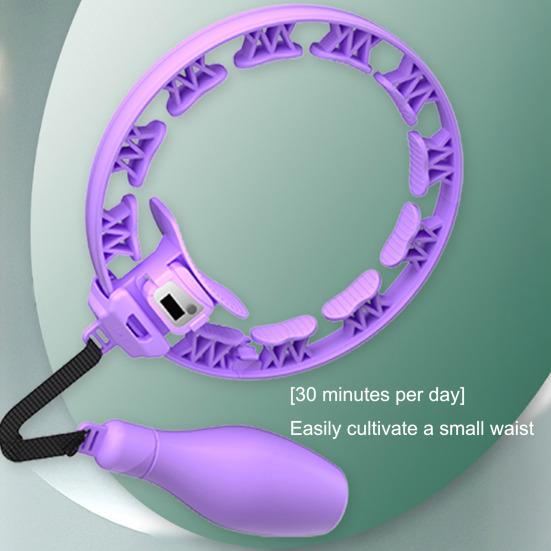 Smart Weighted Fitness Hoop with Counter Adults Weight Loss Fat Burning Waist Toning Fitness