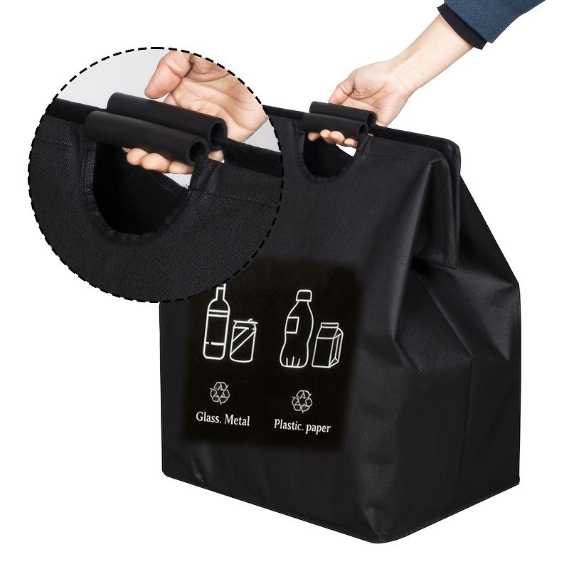 Thickened 80-Liter Large-Capacity Sorting Trash Bin & Foldable Storage Bag with EVA Handle for Kitchen and Home Waste Organization