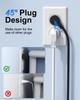 Универсальная сетевая розетка VHBW 7-в-1 с USB-портами, зарядное устройство 40 Вт, сертифицирована PSE (Розетки переменного тока 2500 Вт*2, USB-C*3, USB-A*2) [Защита от перегрузки по визуальному сигналу/Переключатель розетки переменного тока