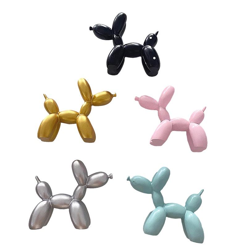 Vibrant Balloon Dog Cake Toppers Resin Material Variety Of Colors Cake Dress-up Accessories Birthday Party Decor Characters)