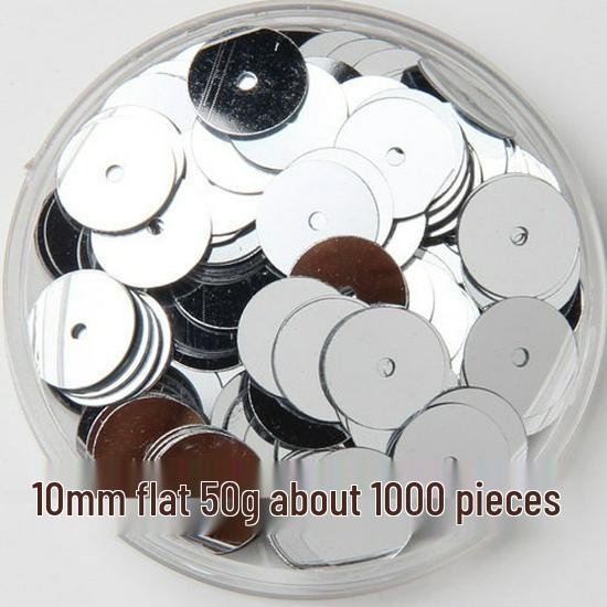 Серебряные Бисерные Пайетки для DIY Одежды и Декоративной Отделки