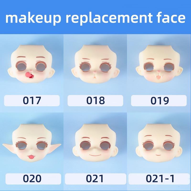 Новое лицо GSC YMY Makeup для замены лица, лицо эльфа, кошачье лицо, подвижные глаза для кукол Ob11, Obitsu 11, Dod, P9 Body, аксессуары для кукол 1/12bjd