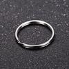 Trendy Unisex Hoop Accessory 10 Pieces Silver Rings 1.5*25mm 20 Pieces Key Rings Key Chain Metal Loop