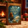 Медведь 2025 Рождественский Обратный Отсчет Коробка 24-дневный Календарь Обратного Отсчета Уникальное Украшение для Праздничных Развлечений, Посиделок и Вечеринок
