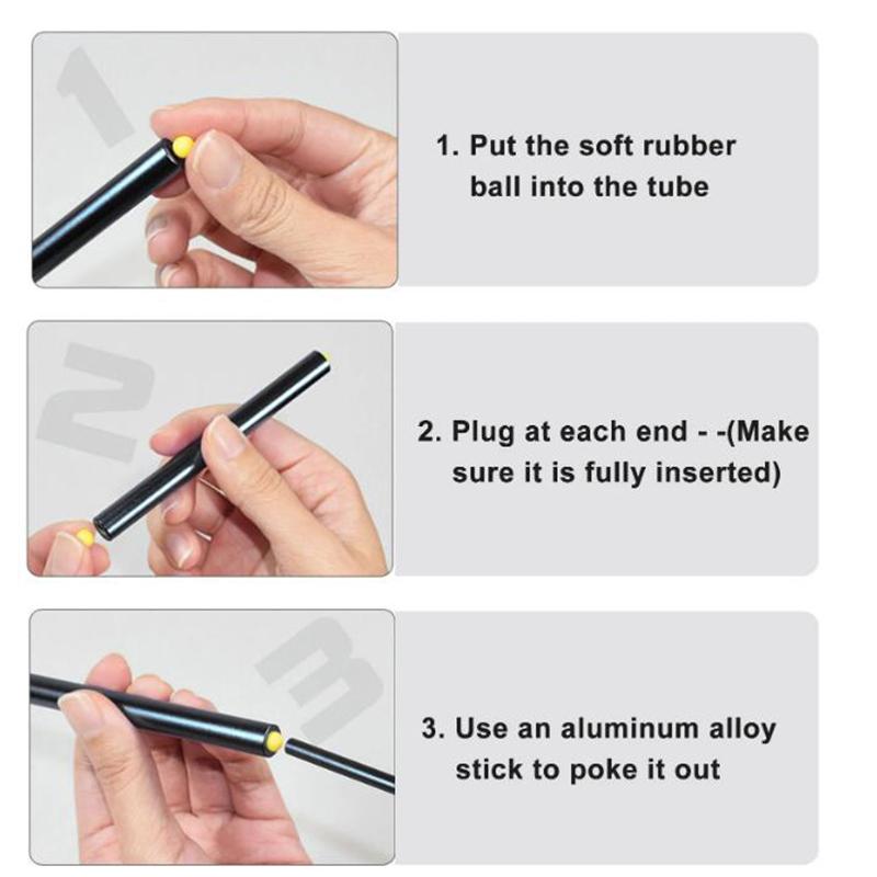 Мягкая пусковая установка для пинбола, потрескивающая трубка из сплава, безопасная и мягкая игрушка для стрельбы по пинболу