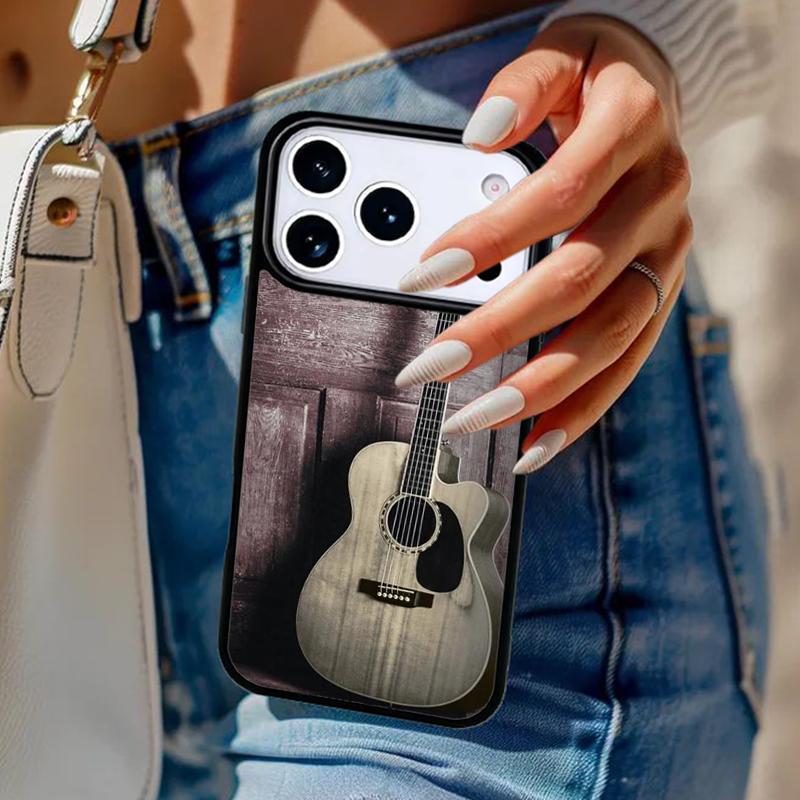 Rustic-Sepia-Guitar Phone Case For iPhone 17 Air 14 15 13 12 Max Cover For Apple 16e 11 Pro Max Plus Coque