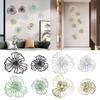 Elegant Metal Floral Wall Hanging with Double Layers Flower Sign for Modern Home Aesthetics for Art Lover House Wife