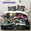 Anime Overlord Pattern Bedding Set Quilt Cover Pillowcase Home Decor Gift (1 * duvet cover + 2 * pillowcase, without core)