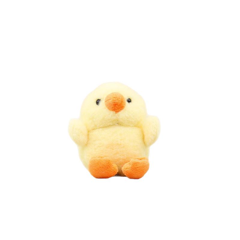 Cute Yellow Chicken Plush Toy With Keychain For Bag Decoration And Collectible Use