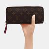[Б/У] Кошелек Louis Vuitton Clémence 'Коричневый канвас Monogram' - Очень хорошее состояние #QT7I8C