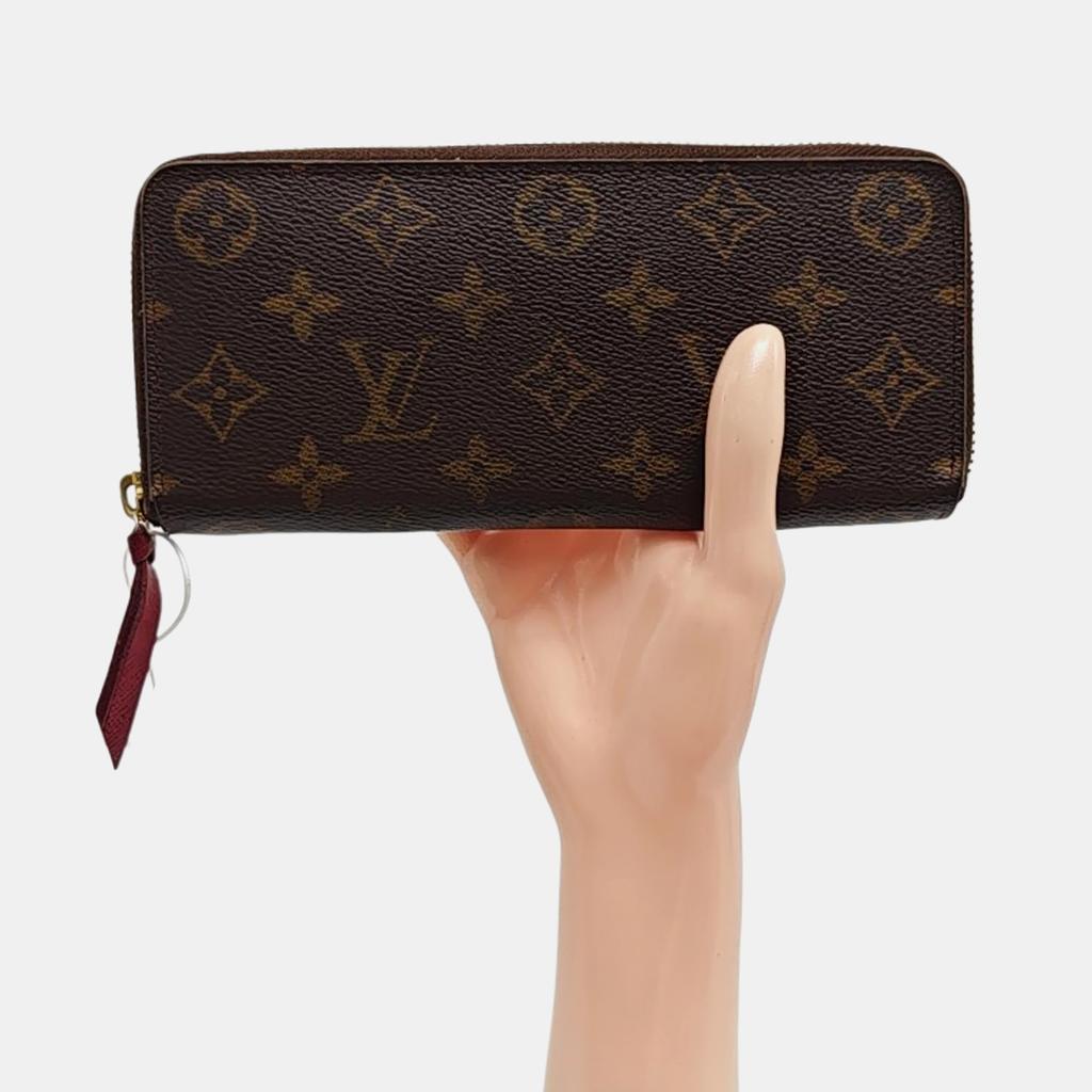 [Б/У] Кошелек Louis Vuitton Clémence 'Коричневый канвас Monogram' - Очень хорошее состояние #QT7I8C