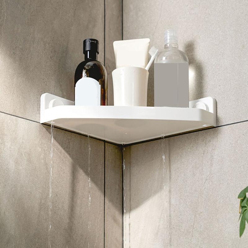 Угловая душевая полка без сверления, душевая полка для ванной комнаты, водонепроницаемая угловая полка для душа для кухни и ванной комнаты