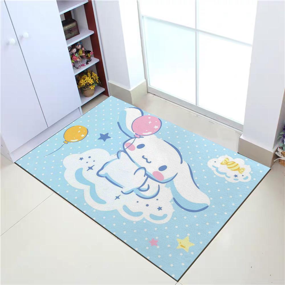 Коврик для прихожей Sanrio Cinnamoroll Коврики для гостиной Молитвенный коврик Добро пожаловать домой Впитывающий коврик для ванной Кухонный декор Напольные коврики