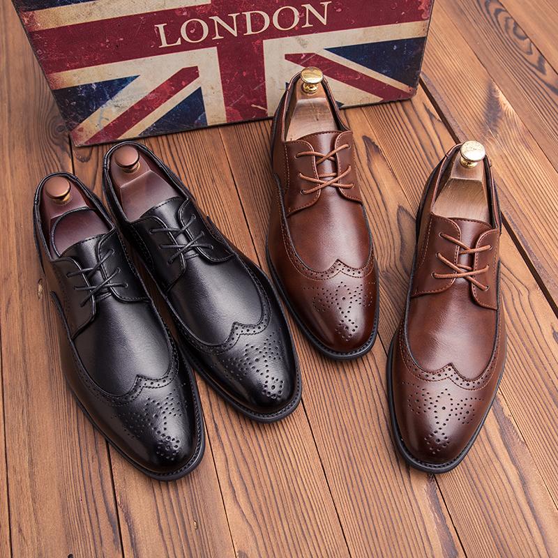 Мужские дерби, деловые туфли, мужские уличные броги, смокинг, свадебные блейзеры, туфли-седла, большой размер