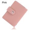 26 Card Slots Multi-function Candy Color Purse PU Leather Credit Card Holder Wallet RFID Blocking