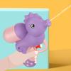 Compact Lovely Outdoor Entertainment Vivid Color Cartoon Dinosaur Summer Toy Girl Water Shooter