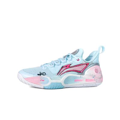Li Ning Speed 9 Амортизирующие износостойкие низкие мужские баскетбольные кроссовки Сине-розовые ABPT001-6()