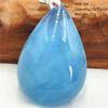 Натуральный Синий Аквамарин Овальный Кулон Ювелирное Изделие Для Женщин Мужчин Темно-Синий Аквамарин Ожерелье Мода Бразилия Aaaaaa