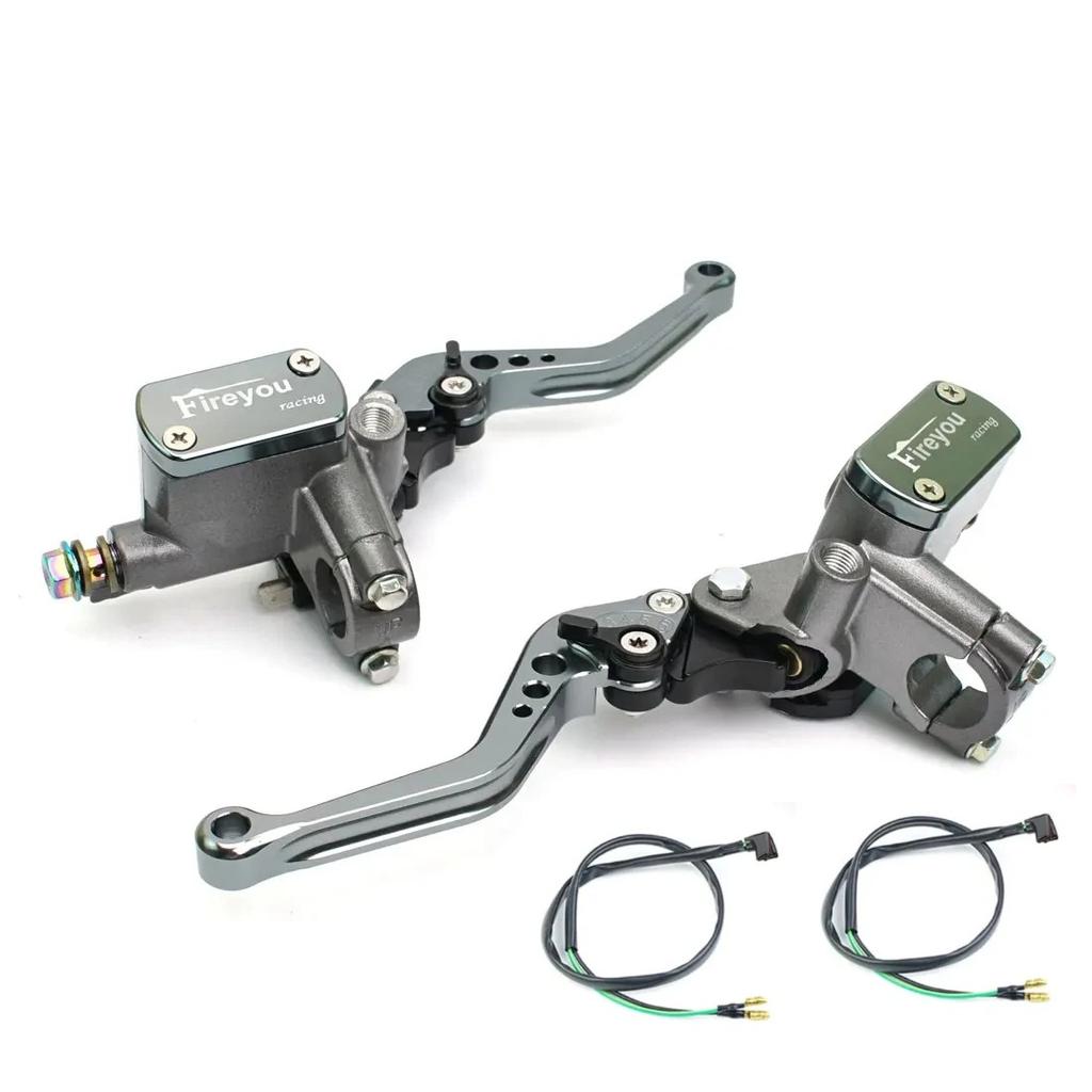 22mm 7/8 Motorcycle Handlebar Master Cylinder Levers Brake Hydraulic Clutch Pump for Honda SH 125 Yamaha Aerox Kawasaki Pitbike
