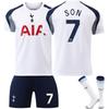 25-26 Домашняя футбольная форма Тоттенхэма для детей и взрослых SON №7