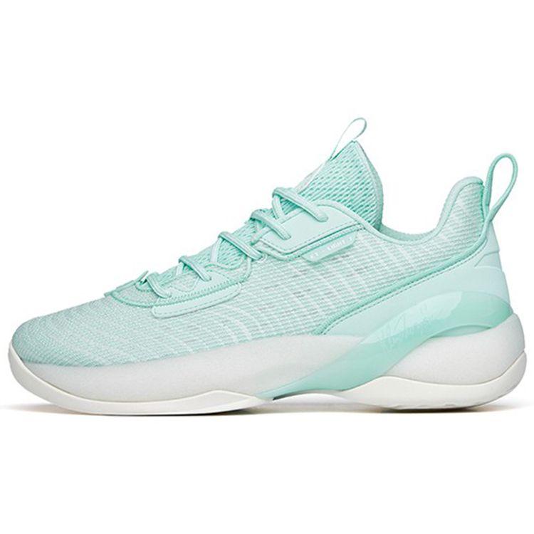 Anta Light Cavalry 7 Shock Absorption Non-Slip Wear-Resistant Low-Top Basketball Shoes Men Basketball Shoes Green White 112221606-3