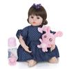 KEIUMI Кукла Reborn Bebe, игрушка, тканевое тело, Реалистичная кукла с жирафом для детей, подарки на день рождения и Рождество