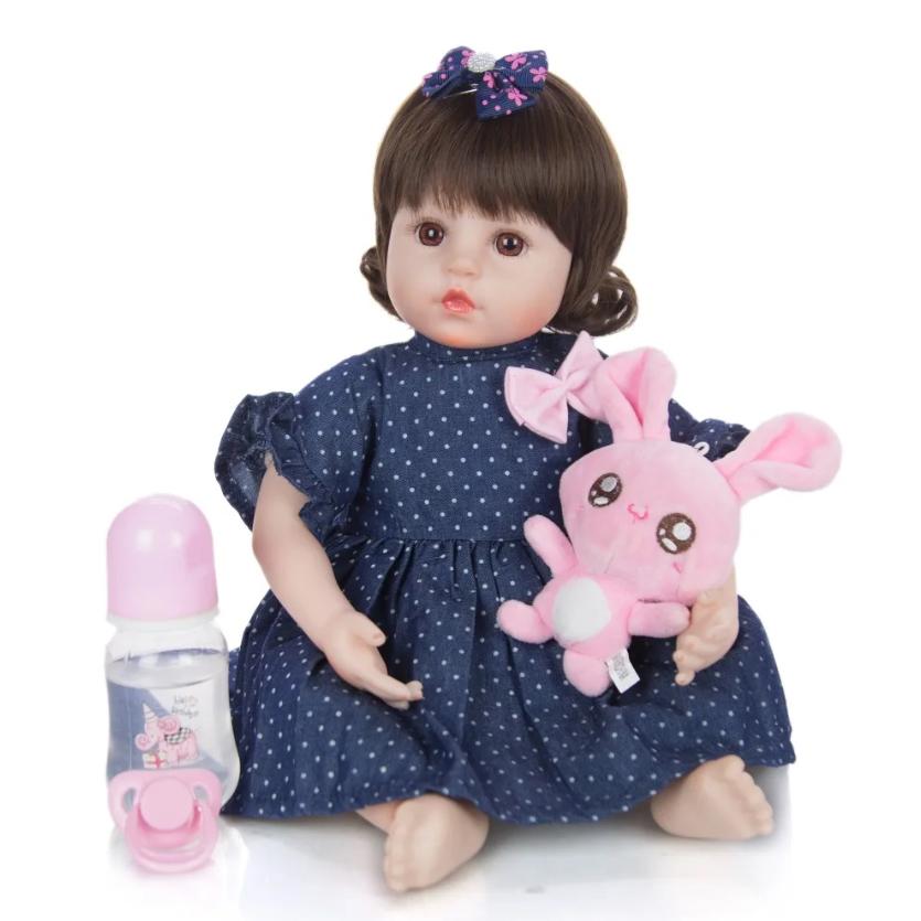 KEIUMI Кукла Reborn Bebe, игрушка, тканевое тело, Реалистичная кукла с жирафом для детей, подарки на день рождения и Рождество