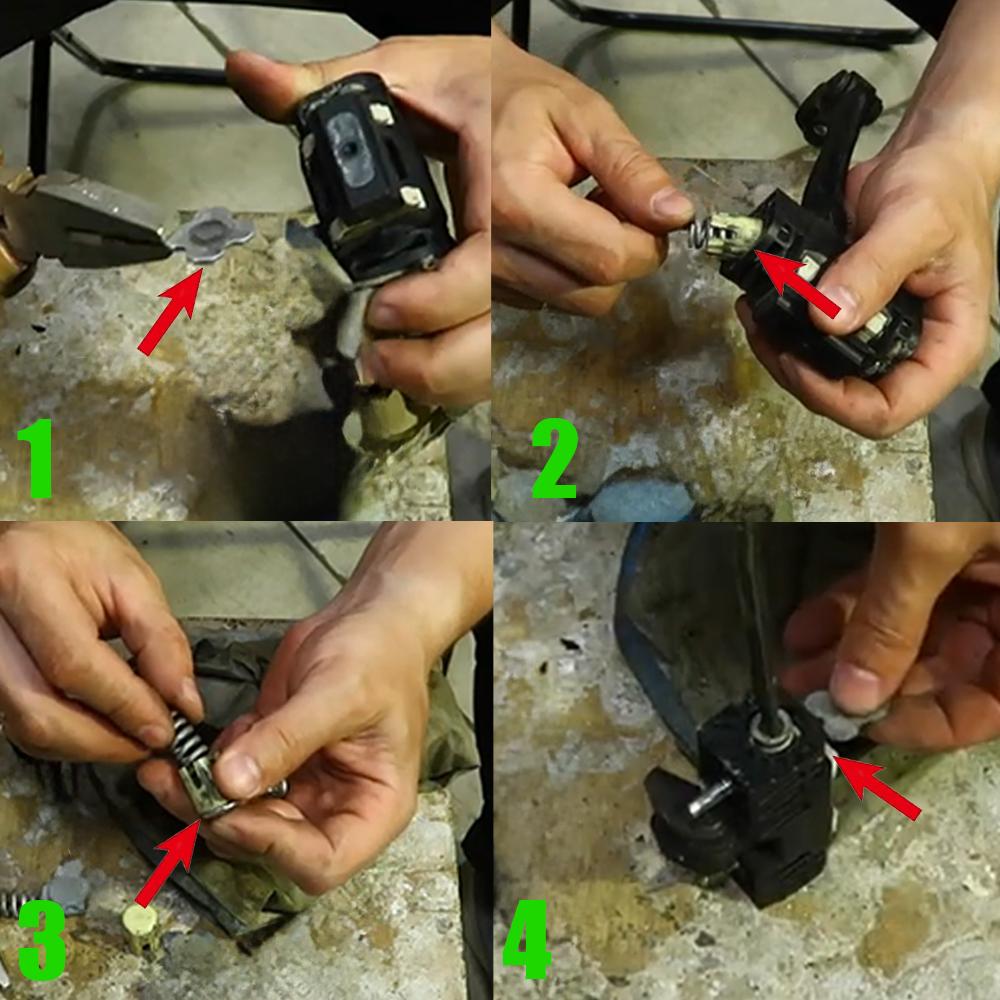 4x For Opel Astra H III Astra Family H III Insignia I A Zafira B II Car Door Check Strap Repair Kit Stopper Damping Clips Black