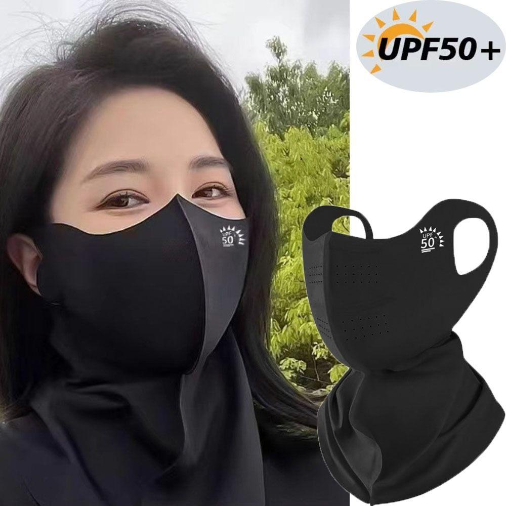 UPF50+ Солнцезащитная маска 3D Солнцезащитная маска для лица Модный анти-УФ-шейный шарф Велоспорт