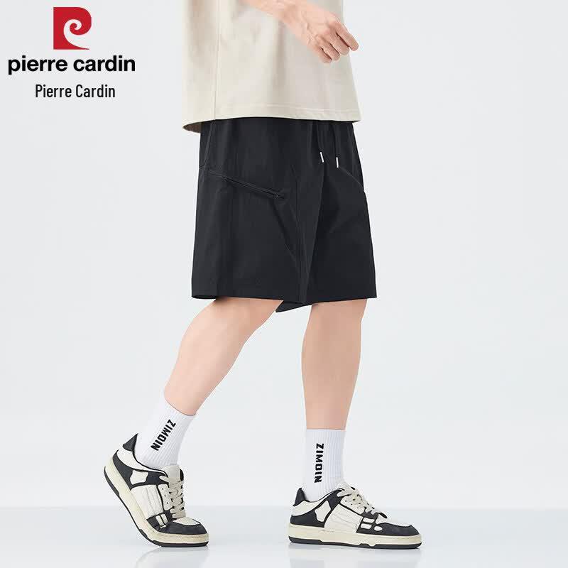 Pierre Cardin Мужские повседневные прямые шорты из ледяного шелка