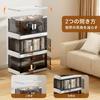 COOSOT Foldable Storage Containers, Left and Right Opening, Large Capacity Storage Box with Lid, Heavy-Duty Storage for Clothes, Bedding, Outfits, and