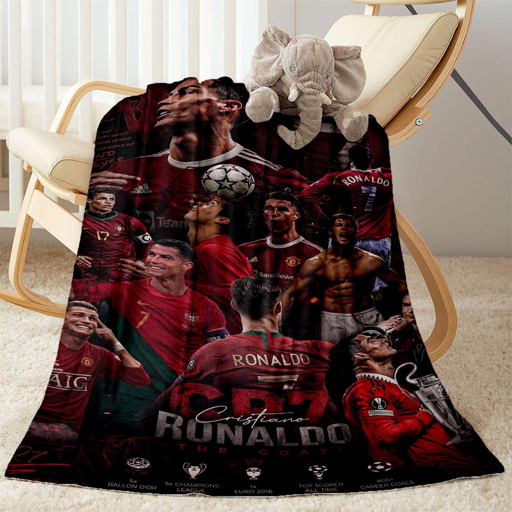 Cr7 Football Legend Blanket Soft Warm Cozy Great for Bed Office Chair Couch All-Season Use Digital Print Gift for Travel Home Birthdays