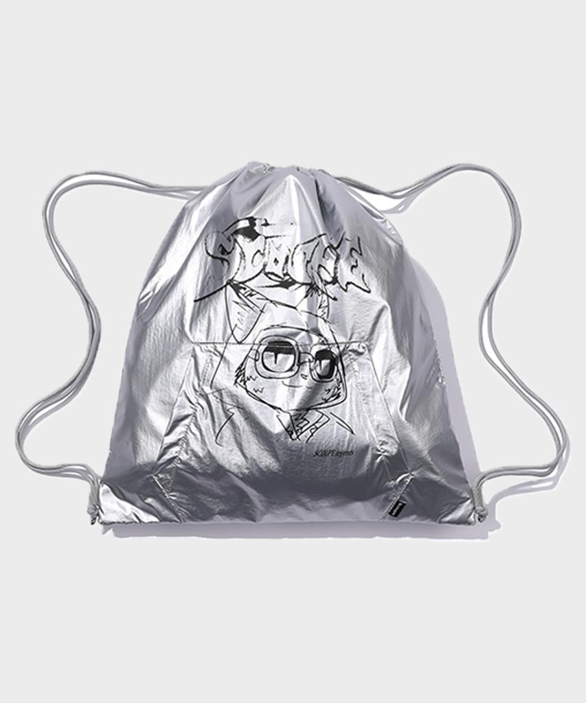 Сумка-мешок для спортзала Scoupe Graphic String_Серебристая