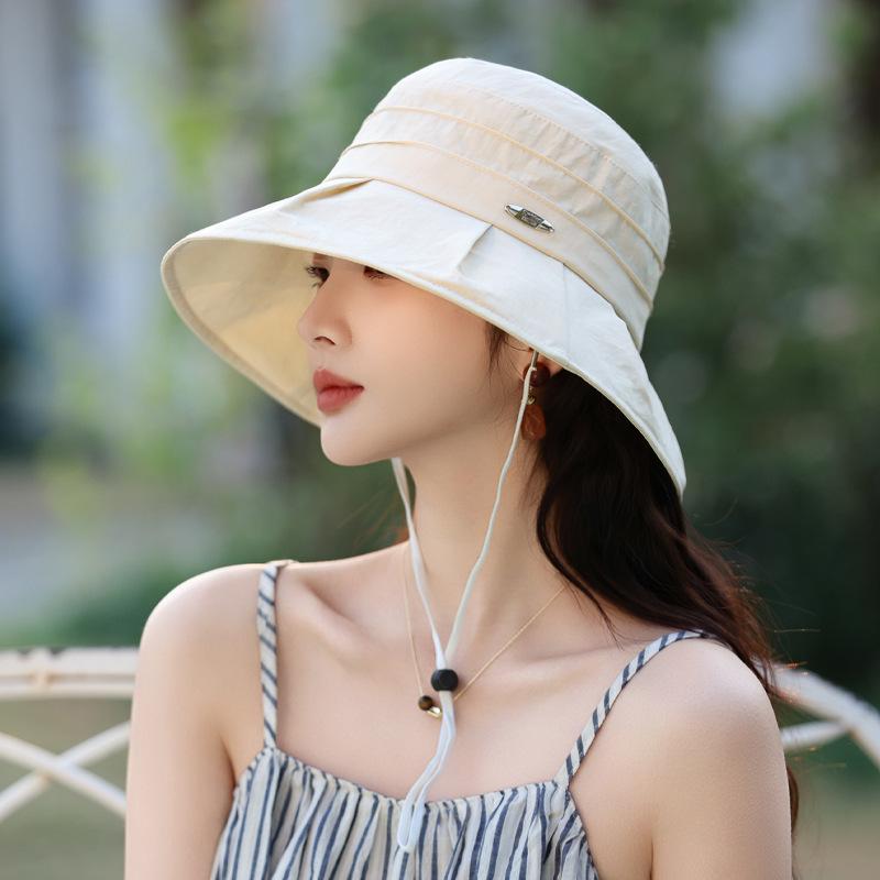 Летняя новая шляпа женская солнцезащитная шляпа Premium Sense Bucket Hat летняя уличная шляпа от солнца