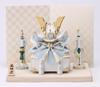 Chugai Toen Yakushi Kiln Dyed Painting Helmet Decoration White Indigo Satsuki Doll Interior Lucky Charm [5787]
