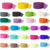 Vibrant 82ft Crepe Paper Party Streamers Roll For Birthday Wedding Hanging Decor Craft