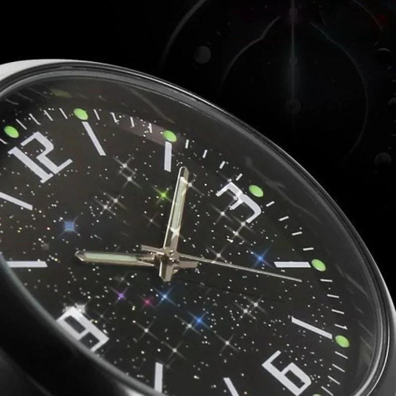 Car Sticker 2025 Hot Car Decoration Clock Watch Modified Car Interior Electronic Quartz For Ford Mustang Bronco GT Mach 1 Ecoboo