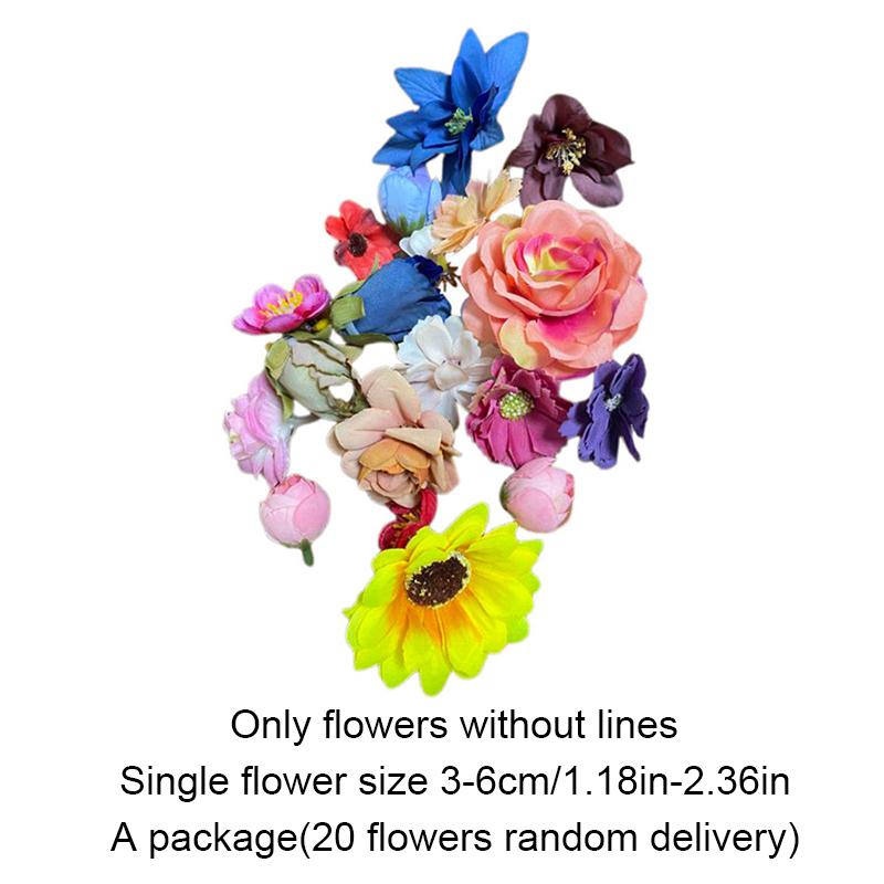 A Pack Of 20 Simulation Flowers Flower Scene Arrangement Levitation Flower Curtain Spring Ring Creation Photo