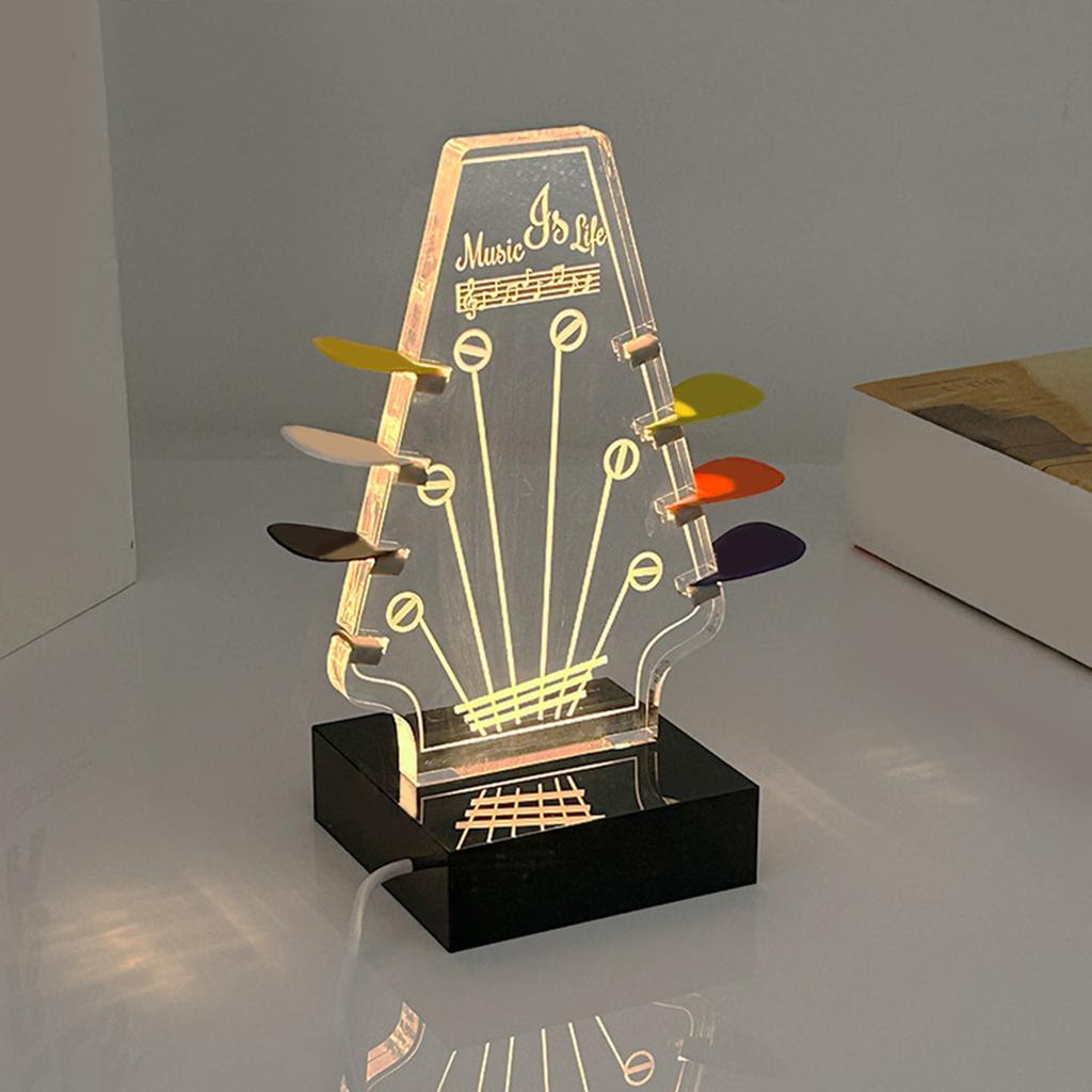 Guitar Pick Display Case Acrylic Guitar Display Easel Clear Guitar Pick Stand Pick Box with Base Guitar Pick Holder