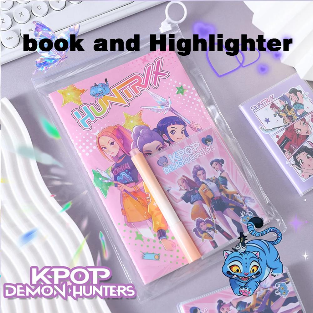 КПОП Huntrix Набор канцелярских принадлежностей Практичные школьные принадлежности Награда для студента Маленький подарок Сувенир для вечеринки по случаю дня рождения