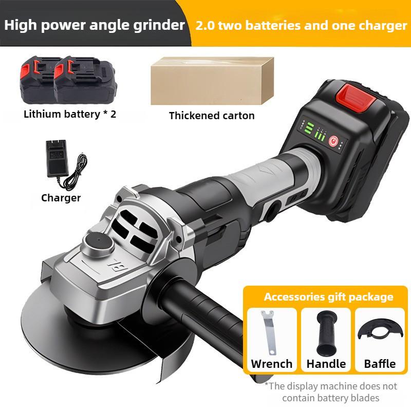 Portable Handheld Cutting Machine Rechargeable Multifunctional Polishing Machine High Power Electric Angle Grinder