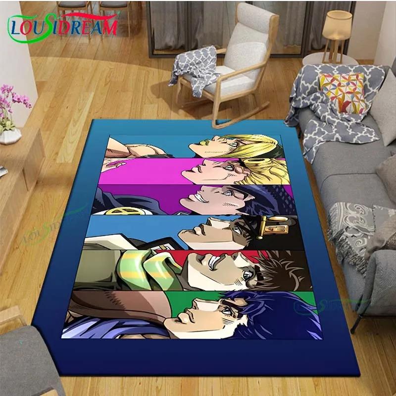 Классические Мультяшные Ковры J-JoJo's Bizarre Adventure для Гостиной, Противоскользящий Ковер, Коврики для Детской Комнаты, Игровой Ковер, Большой Ковер, Декор