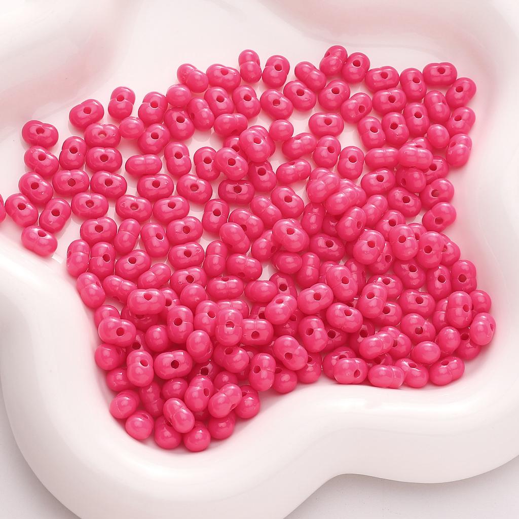 Бусины для браслетов ручной работы 8x5 мм Однотонные бусины Светлые арахисовые бусины Акриловые бусины из проса Бусины-россыпи Бусины Аксессуары для самостоятельного изготовления Струны Браслеты