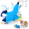 Interactive Cat Toys Chirping Electric Flapping Bird with Catnip Dogs Cats Touch Activated Squeak Plush Toy Pet for Indoor Cats