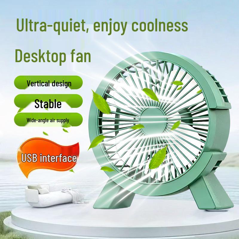 Silent Mini USB Desk Fan - Compact & Portable for Dorms & Offices