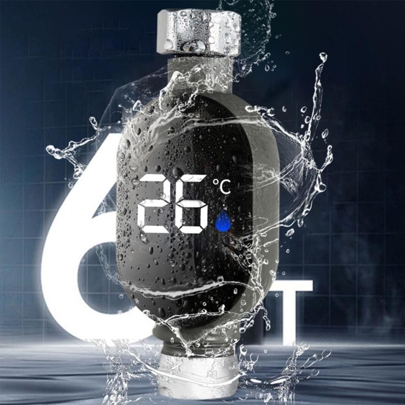 Светодиодный цифровой дисплей, датчик температуры, измеритель температуры душа, водонепроницаемый термостат для ванной, бытовые водяные термометры